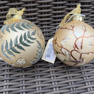 Frontgate Ornaments - Set of 2 - NWT